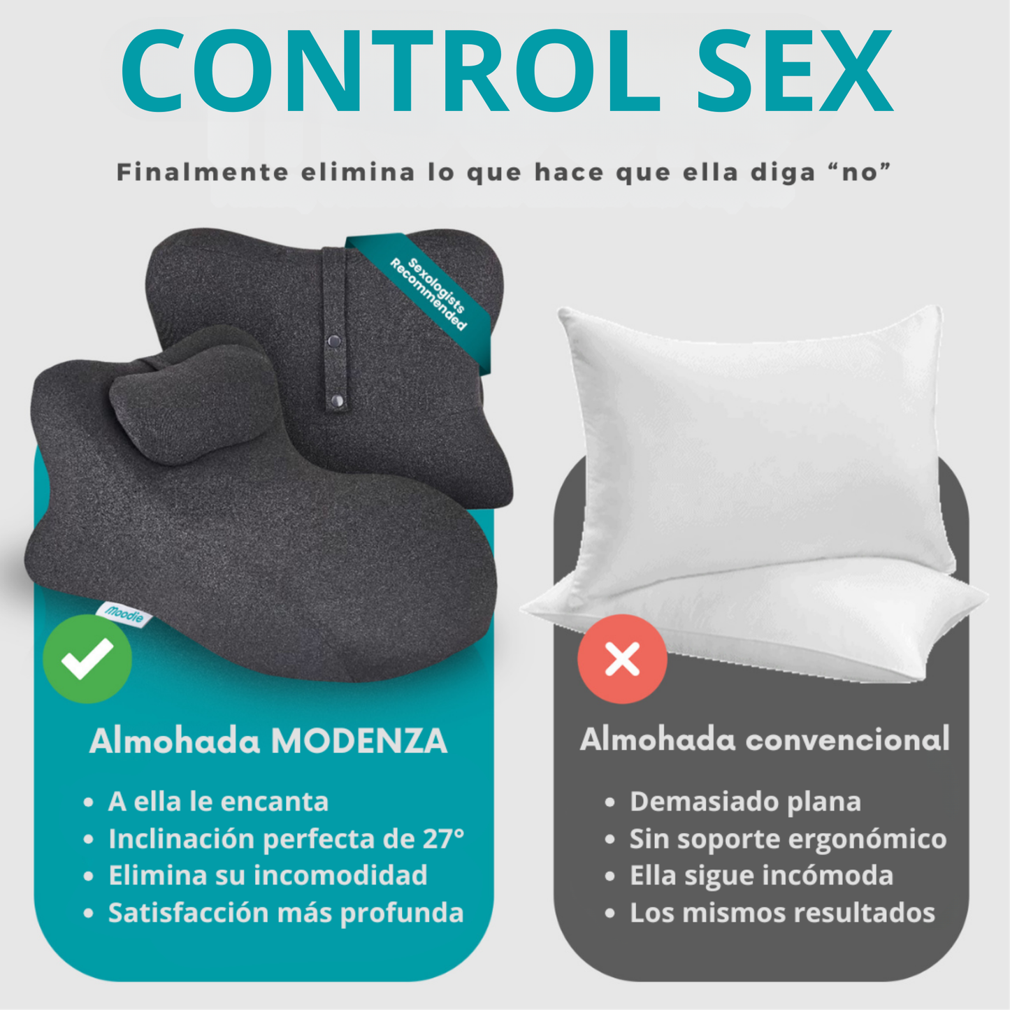 Control Sex | Almohada Postural - Refuerza tu Relación