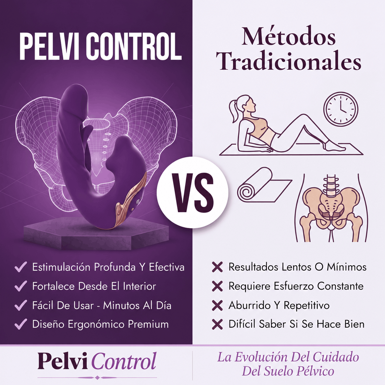 -Pelvi Control™ 4 en 1 | Terapia Clínica del Piso Pélvico en Casa