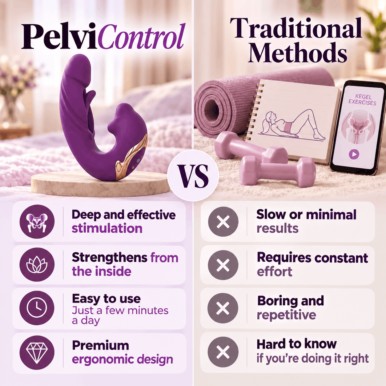 Pelvi Control™ 4 en 1 | At-Home Pelvic Floor Training