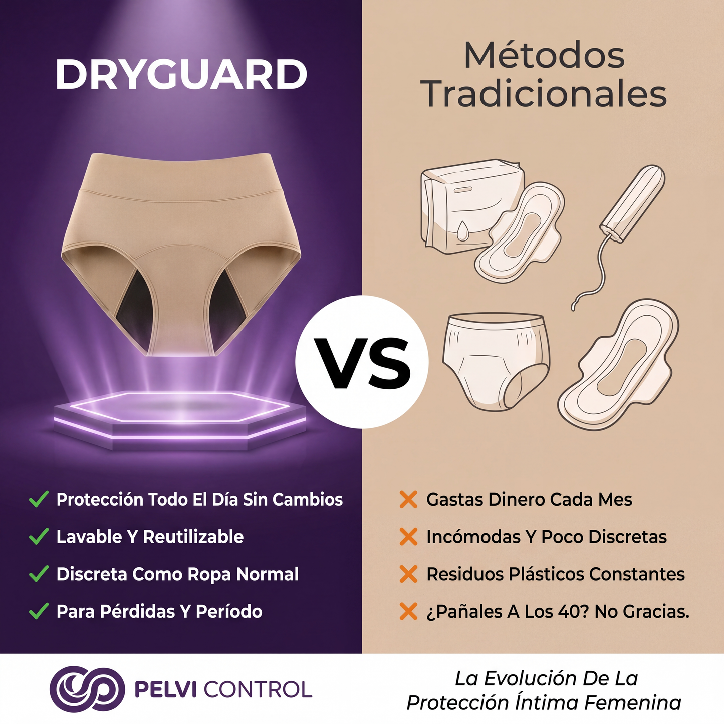 DryGuard | Ropa interior de protección activa